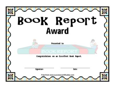 Book Report Award #2