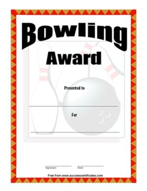 Bowling award #2