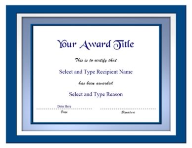 Blank Certificate Templates on Blank Certificate Template     Horizontal   Free Printable Certificate