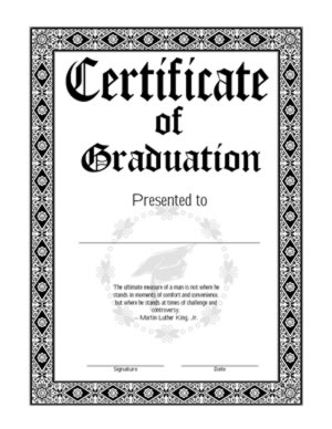 Certificate Of Graduation – Four