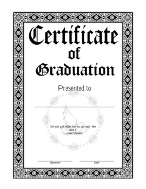 Certificate Of Graduation – Five