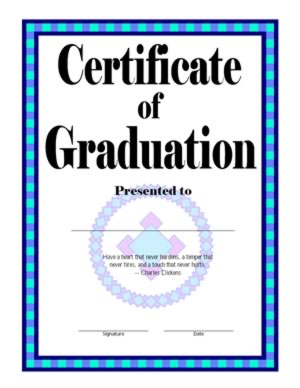 Certificate Of Graduation – Seven