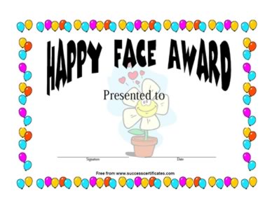 Happy Face Award - Happy Face Reward – Two