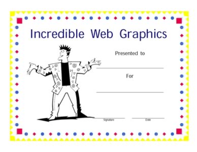 Web Graphics Design Certificate – Incredible Web Design Award