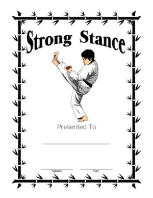 Strong Stance Certificate - Strong  Posture Certificate