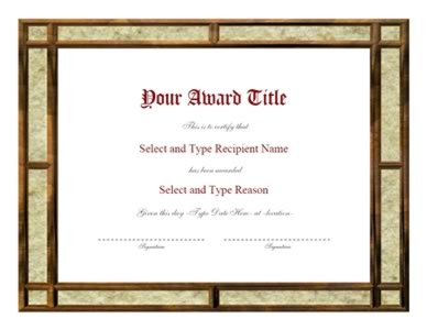 Brown And Silver Double Border Award Certificate Template-Two