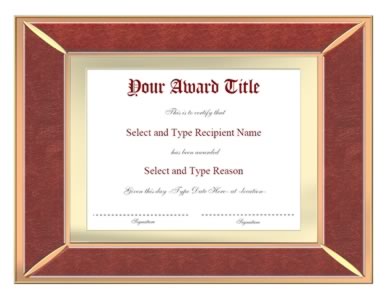 Brown And Silver Border Award Certificate Template-Two