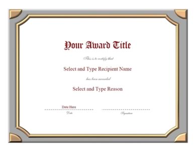 Gray Border Silver Corner Certificate Template-One