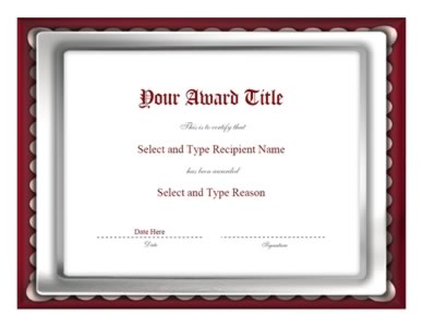 Curved Gray And Brown Border Certificate Template