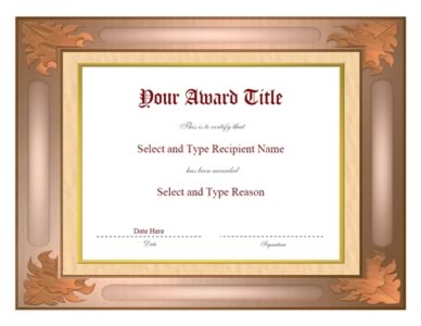 Brown And Golden Border Certificate Template-One