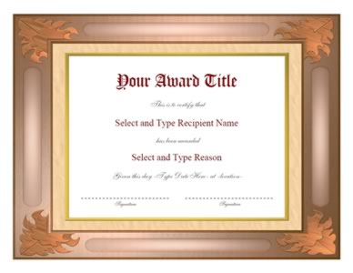 Brown And Golden Border Certificate Template-Two