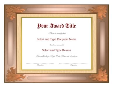 Brown And Golden Border Certificate Template-Two