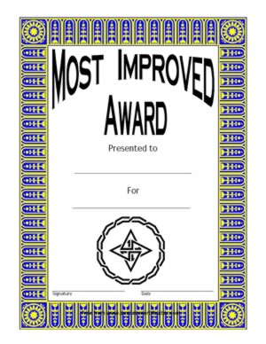 Most Improved Award – Two