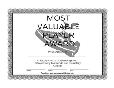Most Valuable Player Award - Four