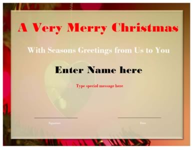 Seasons Greetings - Best Wishes On Merry Christmas