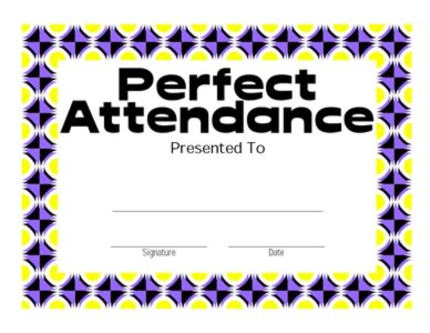Certificate for Attendance - Two