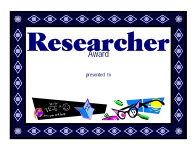 Award for Research - One