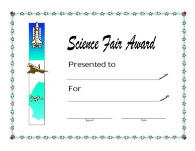 Science Fair Award-Winner Of The Science Fair-Two