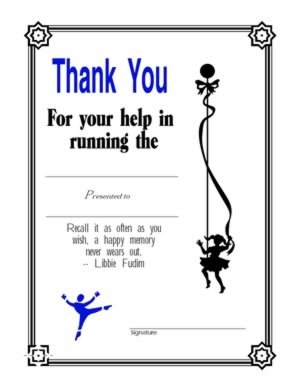 Thank - You Certificate- Four