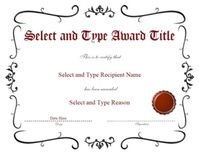 Black Spikey Border With Brown Emblem Template