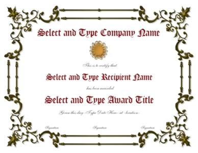 Green Spikey border With Gold Emblem Template-One