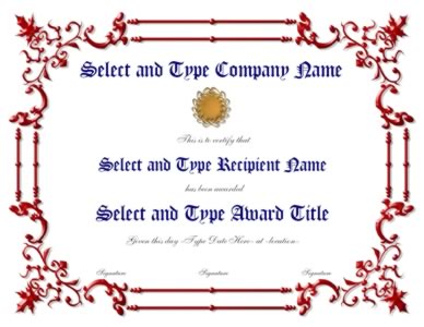Red Spikey border With Gold Emblem Template-One
