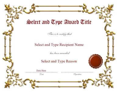 Gold Spikey border With Brown Emblem Template-One