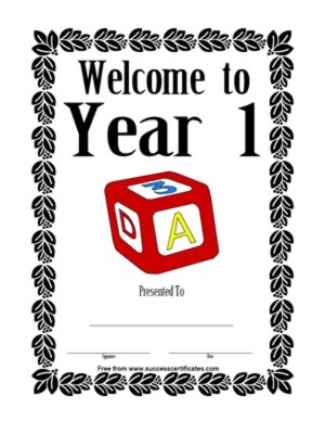 Welcome to Year 1 #2