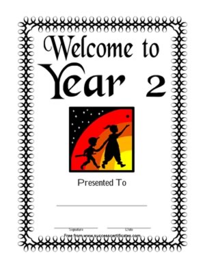 Welcome to Year 2 #1